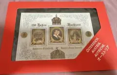 ヨーゼフ1世・エリザベート紀成婚150年 切手シートのサムネイル