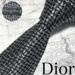 Christian Dior ネクタイ パターン柄 光沢 肉厚
