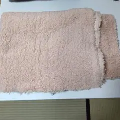 ピンク ボア生地 約160cm x 約50cm