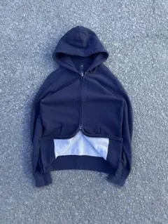 00s OLD UNIQLO zip up hoodie Y2K navy