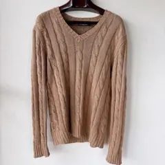 Polo by Ralph Lauren ポニー無し ケーブルニット Vネック