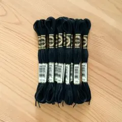 刺繍糸 25番 黒 ブラック 310 まとめ売り ハンドメイド 12束