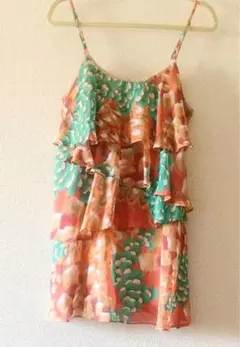 forever21 花柄 ワンピース キャミワンピ ドレス ピンク グリーン