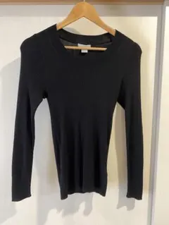 H&M ブラック 薄手ニット