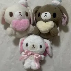 シュガーバニーズ ぬいぐるみ サンリオ 2007 しろうさ くろうさ ハート