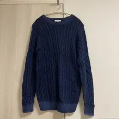 BEAUTY&YOUTH ケーブルニット セーター ネイビー M