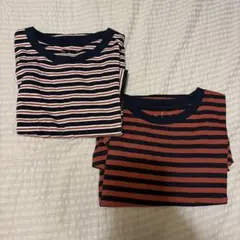 無印良品 ボーダー Tシャツ 2枚 Mサイズ