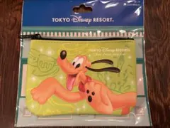 ディズニー　パークチケット柄　ランダム　ポーチ　プルート