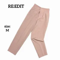 リエディ スラックス テーパードパンツ 春夏 ハイウエスト 綺麗め カジュアル