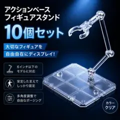 《10個セット》フィギュアスタンド アクションベース ディスプレイ ガンプラのサムネイル