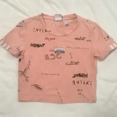 adidas ピンク グラフィックTシャツ xsサイズ