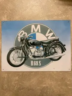 激レア！　ビンテージ　プリキ看板　BMW 60s 70s