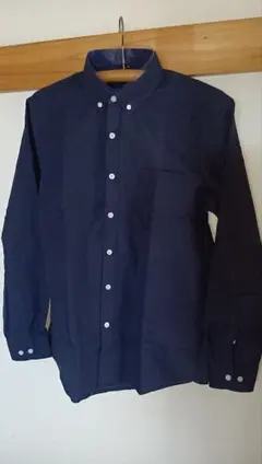 【新品未使用】ボタンダウンシャツネイビー日本サイズ L【送料無料】