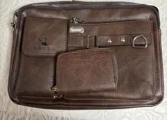 WEIXIER ブラウン ショルダーバッグ