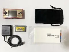 任天堂 ゲームボーイミクロ 20周年ファミコンカラー 純正ポーチ 純正充電器のサムネイル