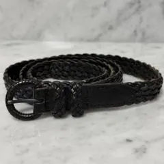 古着 Retro USA vintage レザーベルト ブラック メッシュベルト