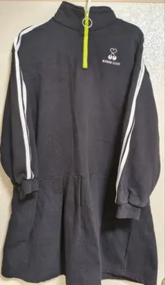 JENNI LOVE ハーフジップワンピース ブラック160cm