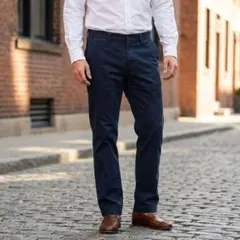 G7277*ポロバイラルフローレン☆チノパン☆濃紺☆W34☆コットン☆USA