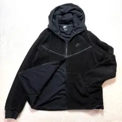 NIKE ボアフリース フルジップパーカー 黒 XL