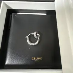 CELINE トリオンフ スパークルフープ/ストラス&シルバーフィニッシュ