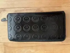 BEAMS 長財布 黒　スマイル