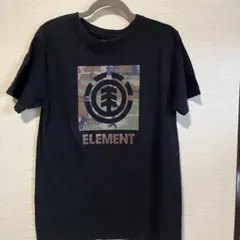 ELEMENT Tシャツ ブラック カモフラ柄 M