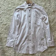 BURBERRY BLACKLABEL ホワイトシャツ ロゴ刺繍 ノバチェック