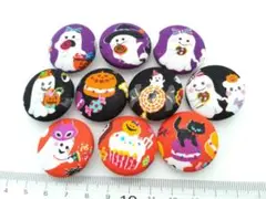 くるみボタン　ハロウィン柄　11番　約27ｍｍ