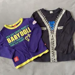 BABYDOLL ロンＴ100cm eabロンＴ120cm 2枚セット