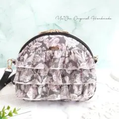 琉*茶様 アレキサンダーマーブル トリプルフリルおむすび型ポシェット✩.*˚