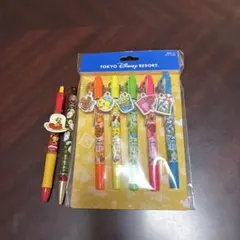 東京ディズニーリゾート　蛍光ペンセット新品未使用+おまけボールペン2本セット
