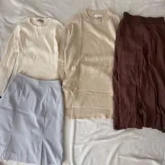 4点まとめ売り　レディース　M コンサバオフィスカジュアル　トップススカート