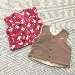 ELLE POUPON 他 赤ちゃん ベビー ベスト チョッキ 80cm まとめ