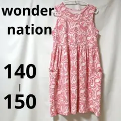 wonder nation ノースリーブワンピース XL 140〜150㎝