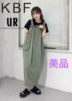 【KBF】ミリタリーフリルジャンパースカート カーキ