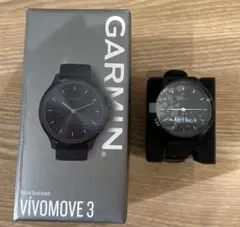 GARMIN VIVOMOVE 3 ハイブリッドスマートウォッチ ブラック
