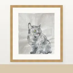 奥村土牛 シルバータビー 猫 版画 美品＊＊＊ - メルカリ