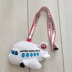 JAL　パスケース　カード入れ　ぬいぐるみ　ポーチ