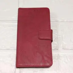 iPhone12/12pro ケース　手帳型　レッド