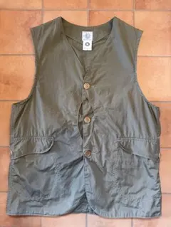 美品　ポスト　DEE ベスト　コットンヘンプ　XL セージグリーン POST O'ALLS DEE Vest、XLサイズ、セージグリーン - メルカリ
