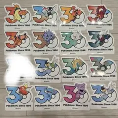 韓国 ポケモン 30周年 ステッカー ピカチュウ ヒトカゲ ゼニガメ