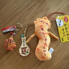 広島　お土産　キーホルダーセット　宮島　しゃもじ もみじ饅頭　ひねくれたやつらのサムネイル