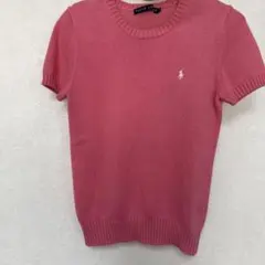 RALPH LAUREN 半袖 ニット ピンク