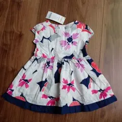 【未使用】 ジンボリー GYMBOREE 花柄ワンピース 6-12ヶ月 70