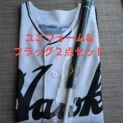 南海ホークス復刻ユニフォーム&応援フラッグの２点セット