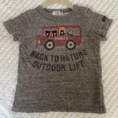 MIKIHOUSE DOUBLE.B 半袖Tシャツ グレー アフロ 90cmのサムネイル