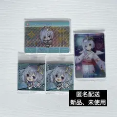【匿名配送】 ホロライブ 天音かなた カード ステッカー シール R 4点セット