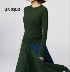 UNIQLO ユニクロ　極暖ヒートテックカシミアブレンドクルーネックTシャツ