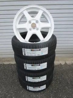 送料込み☆S6(ホワイト)+ハンコック 165/45R15☆ワゴンR・ミラのサムネイル
