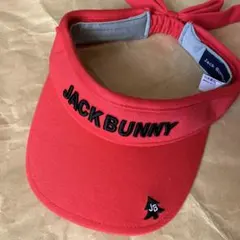 Jack Bunny レッド バイザー フリーサイズ